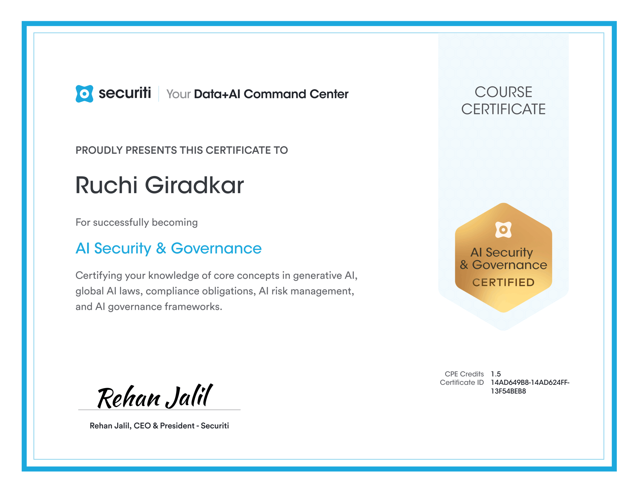 AI Security & Governance
